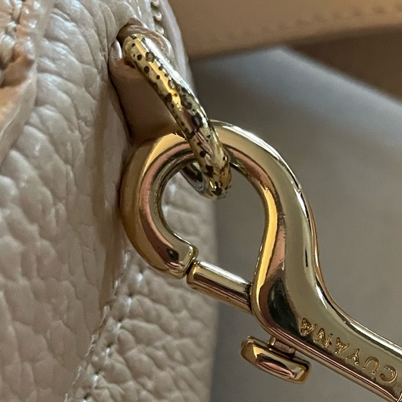 Cuyana pale pink/tan circle Leather Crossbody Bag - Picture 8 of 16